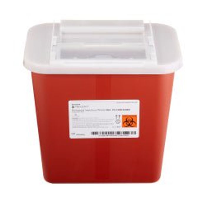 Sharps Container 2gal Red 11x7.3x14.2" Slide Lid Plastic 1/Each