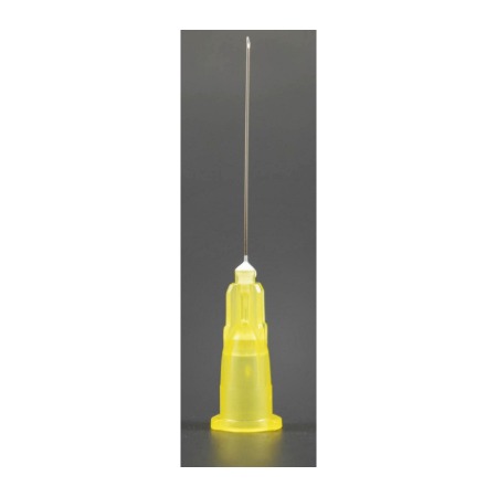 Needles: Specialty Hypodermic Needle, 30G x 1/2", Yellow Hub 100/Box