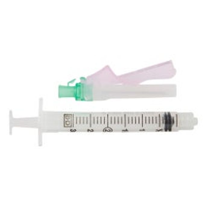 Hypodermic Syringe/Needle 21gx1" 3cc Green Conventional Low Dead Space 100/Box 10 Boxes/Case