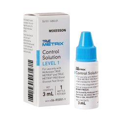 Glucose Control Solution True Metrix Blood Glucose Testing 3mL Level 1 1/Bx