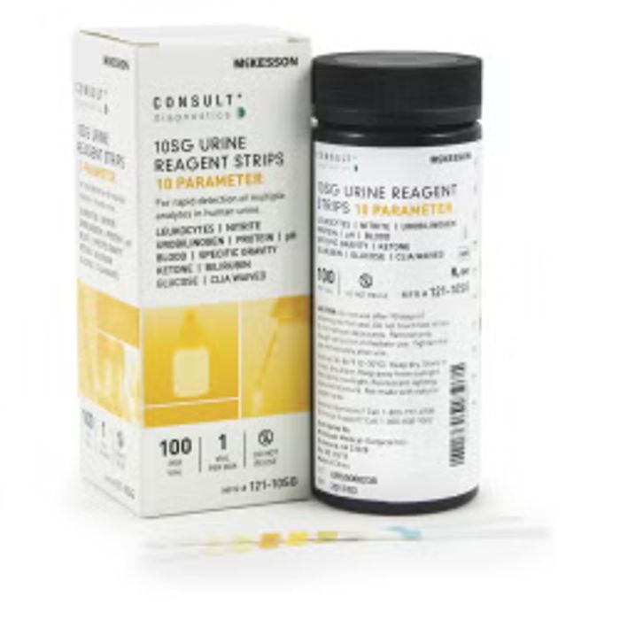 Urinalysis Reagant McKesson Test Strips 100/Box