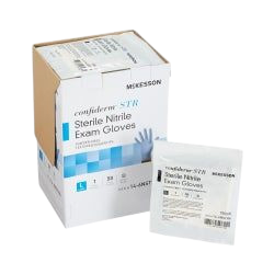Glove, Exam Nitrile Sterile LG 50/bx
