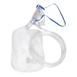 NonRebreather Oxygen Mask Elongated Style Ped One Size Fits Most Adjustable Elastic Head Strap 1/Ea.
