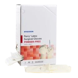 Surgical Glove Performance Plus Size 6 Sterile Latex Smooth Cream 50/Box
