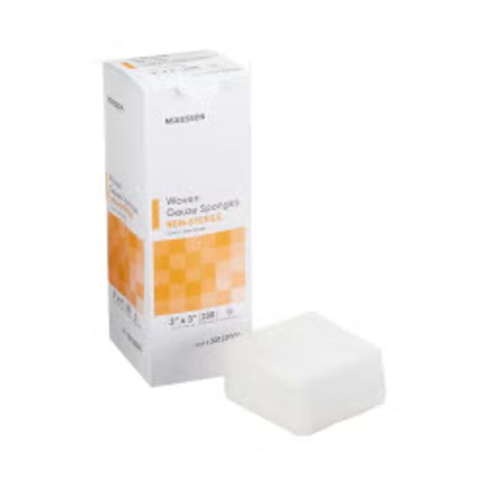 Gauze Sponge McKesson Cotton 12-Ply 3 X 3 Inch Square Non-Sterile 4000/Case