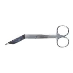 Bandage Scissors, Sterile 5.5" Angled Blunt Tip 1/Each