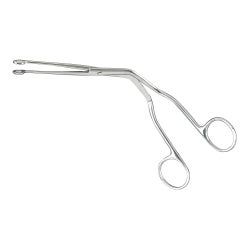Catheter Forceps Magill 9 Inch Stainless Steel NonSterile Nonlocking Straight Fenestrated Serrated Oval Tips