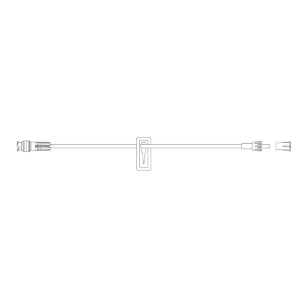 IV Extension Set Mckesson Needle-Free Port Small Bore 7inch Tubing w/out Filter Sterile 50/Case