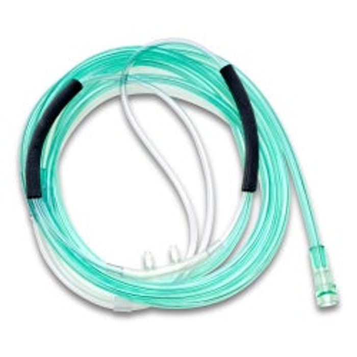 Nasal Cannula Hudson RCI® Adult Curved Prong / Flared Tip 7 Foot O2 Line 50/Case
