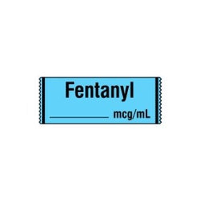 Labels Fentanyl Blue1-1/2x1/2W 333/Roll