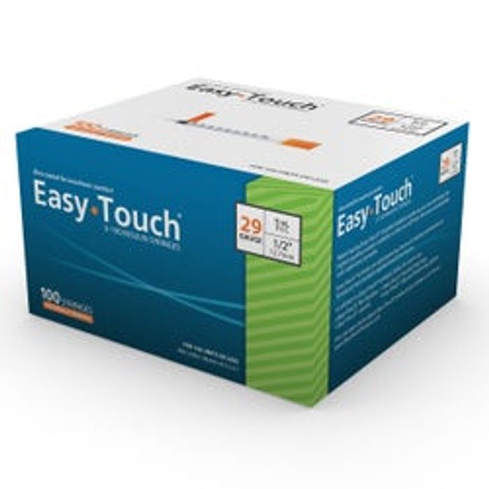 Easytouch Needle/Syringe  Insln GRN 1CC 29G X 1/2" 100/Box