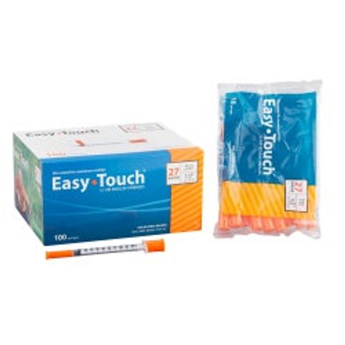 Insulin Syringe w/ NDL NonSafety Thin Wall  0.3mL 1/2" 30g 100/Syringe