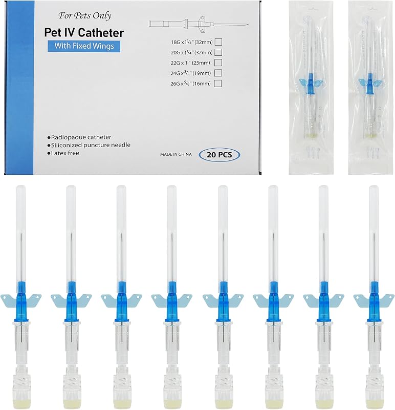 IV Catheter Push Button 22 Gauge 1" 50/Bx