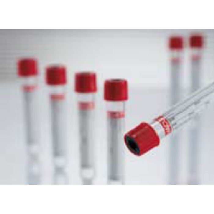 Vacuette Bld col Tube, Z No Additive, Non-Ridged, 13x100, Plain Wht/blk , 6 mL 50/box