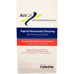 Gauze Hemostatic ActCel 2x2" Cellulose Sterile Disposable 20/Box