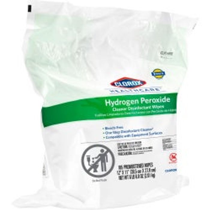 Clorox Cleaner & Disinfectant Hydrogen Peroxide Wipes Large 95/Canister 6/Case