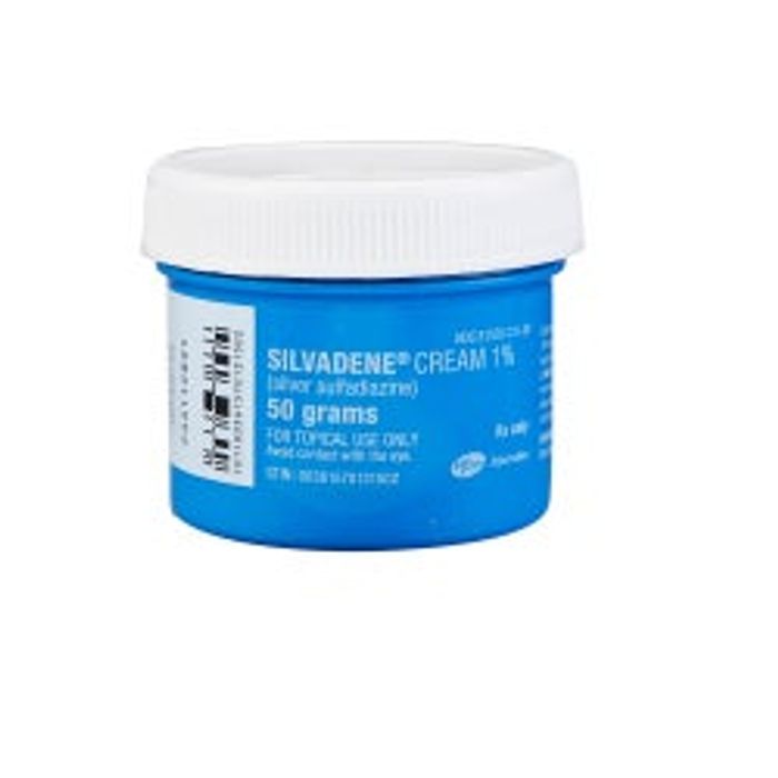 Silver Sulfadiazine 1% Topical Cream 50 gm 1/Jar