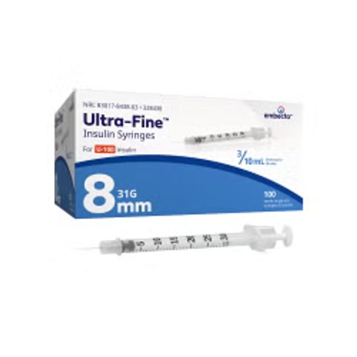 Insulin Syringe 3/10CC 31Gx5/16" 100/Box
