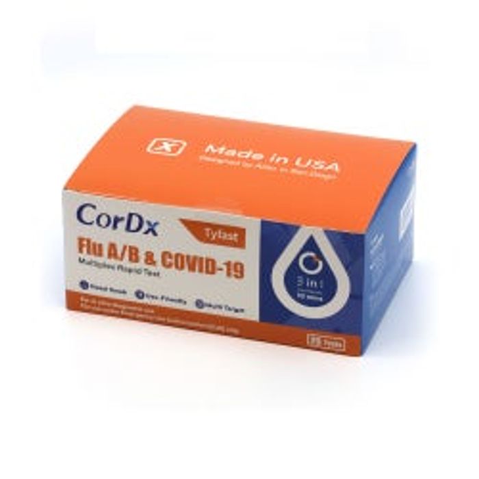 Respiratory Test Kit Tyfast Flu A+B/COVID-19 Multiplex Rapid Test 25/Box