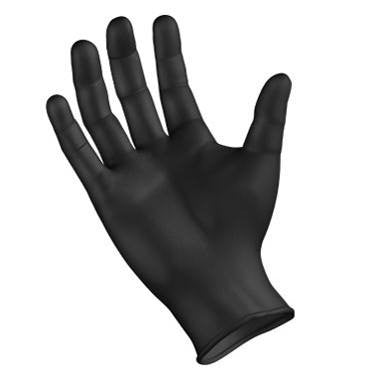 Nitrile Exam Gloves Large Black Non-Sterile 100/Bx