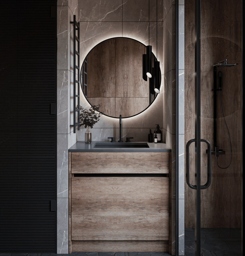 Orla Overlay Standing Vanity M305 Double Sink