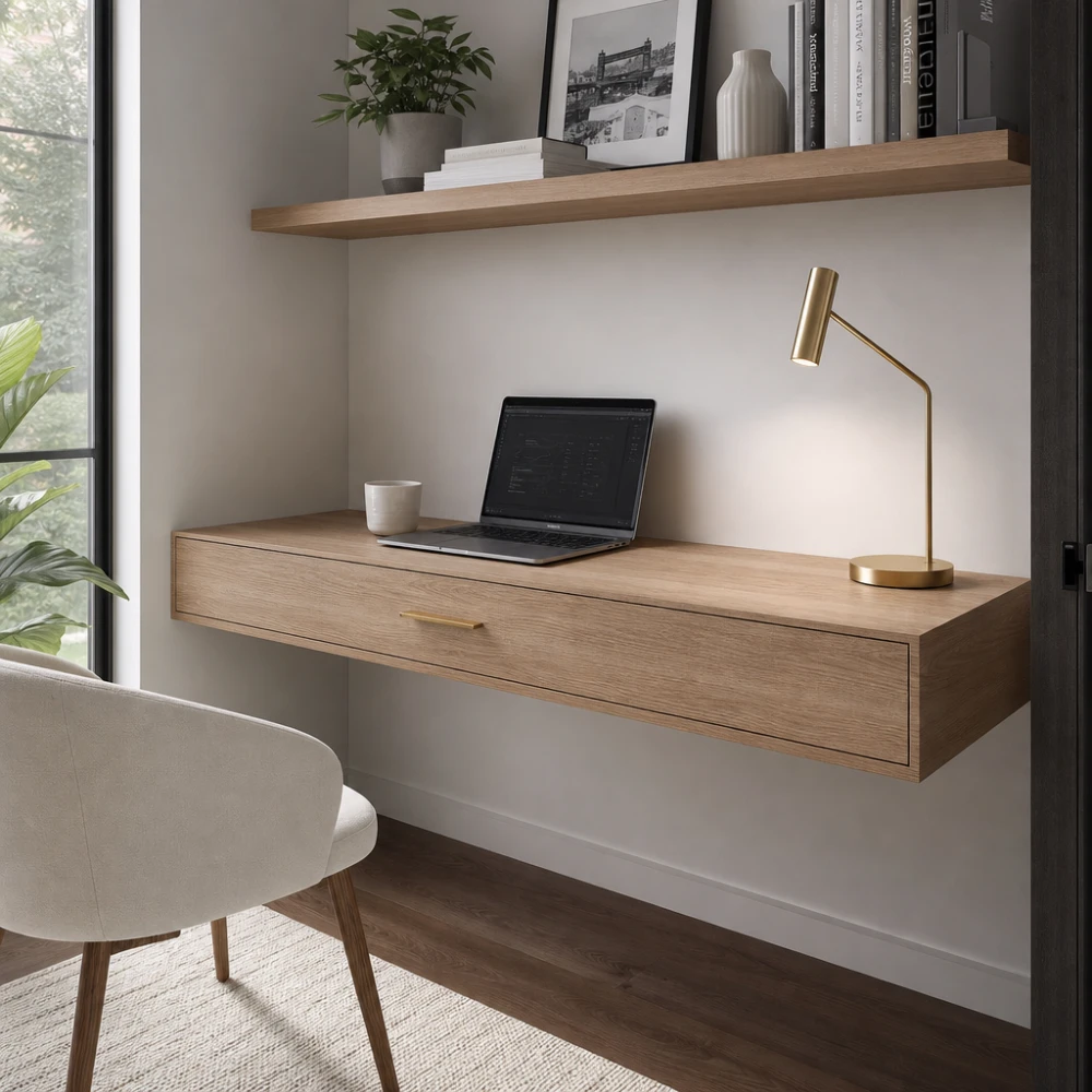 Milano Beveled Floating Desk