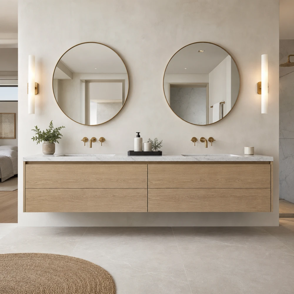 Corsica Floating Vanity Double Sink