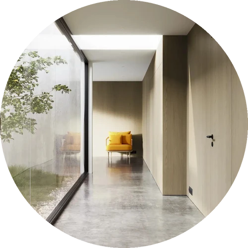 Desert Oak circular swatch