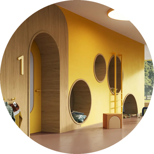 Natural Oak circular swatch