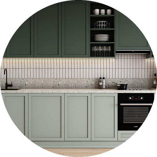 Macaron Green circular swatch