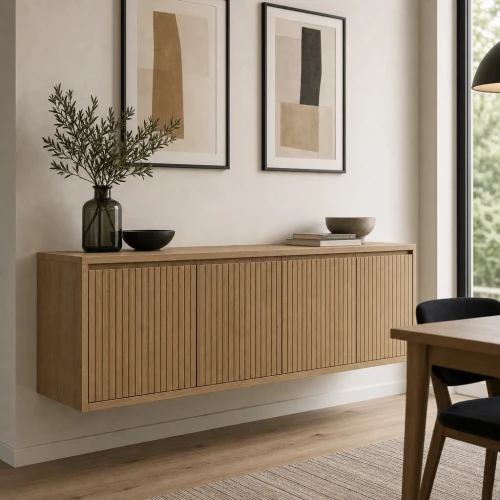 Amalfi Fluted Floating Sideboard