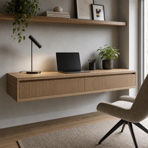 Amalfi Fluted Floating Desk