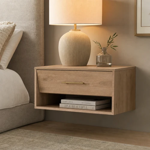 Milano Beveled Floating Nightstand