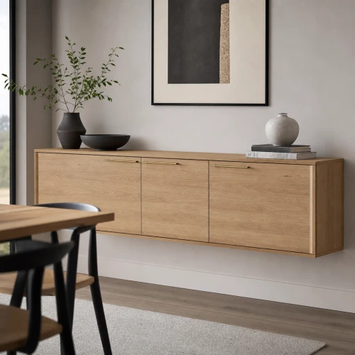 Milano Beveled Floating Sideboard