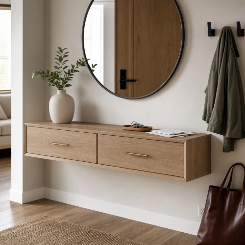 Milano Beveled Floating Entry Console