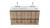 Trapani Inset Standing Vanity M310 Double Sink