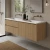 Amalfi Fluted Floating Vanity Double Sink