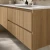 Amalfi Fluted Floating Vanity Double Sink