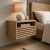 Bergen Slatted Floating Nightstand