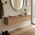 Bergen Slatted Floating Entry Console
