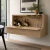Bergen Slatted Floating Bar Cabinet
