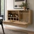 Bergen Slatted Floating Bar Cabinet