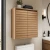 Bergen Slatted Floating Bathroom Wall Cabinet