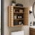Bergen Slatted Floating Bathroom Wall Cabinet