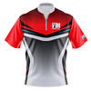 Express Red Over Gray Colorblock Bowling Jersey

