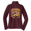 Misfit Universe Samurai Raccoon 1/2 Zip Ladies Jacket