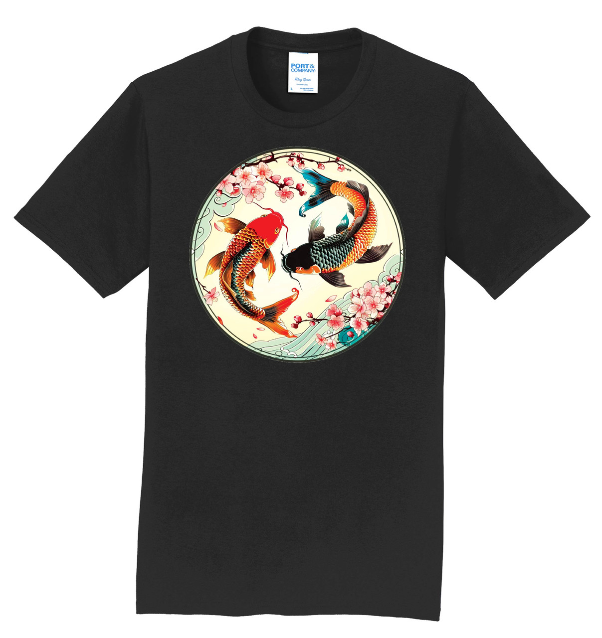Wholesale Japanese Art Samurai Aesthetic Koi Fish Graphic Design Mens T Shirt Casual Summer Top From Fasts_shipping, $11.9
