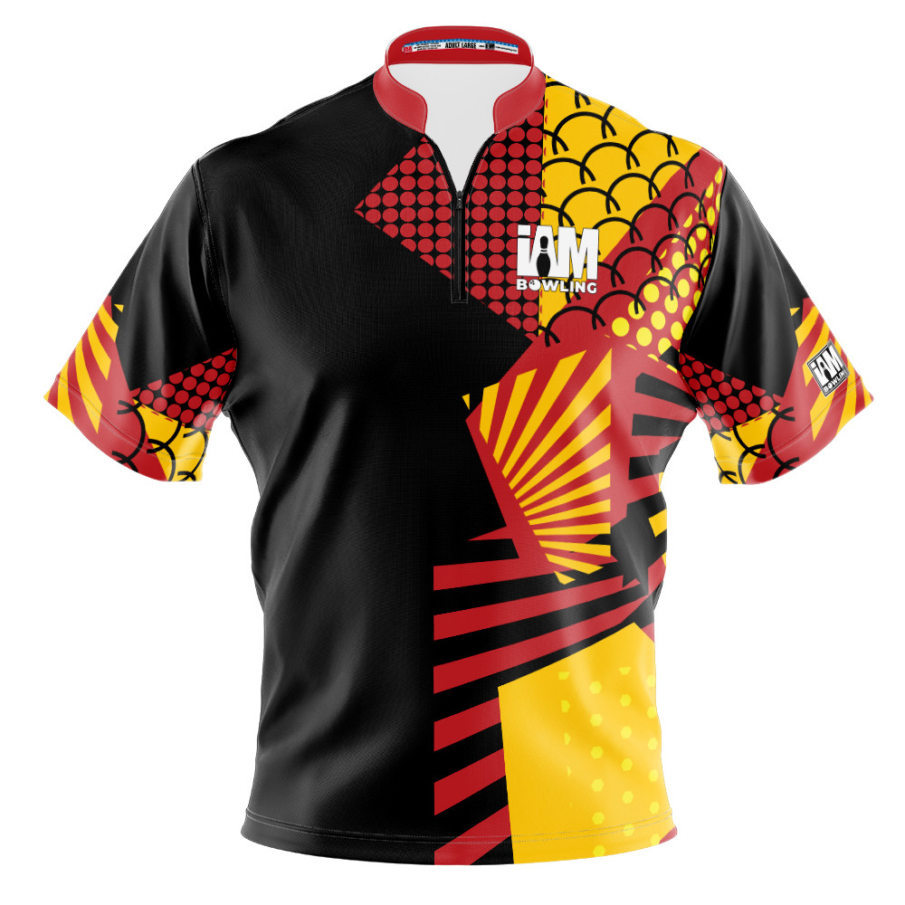 Express Red & Yellow Fusion Bowling Jersey