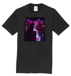 Infusion Lifestyle - Neon City Cat - T-Shirt