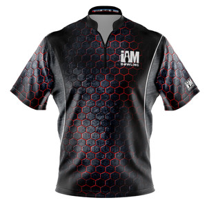 Express Steel Red Hex Bowling Jersey